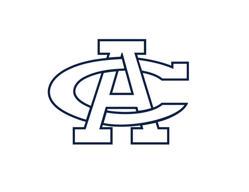 AC Monogram &mdash; Navy Outline