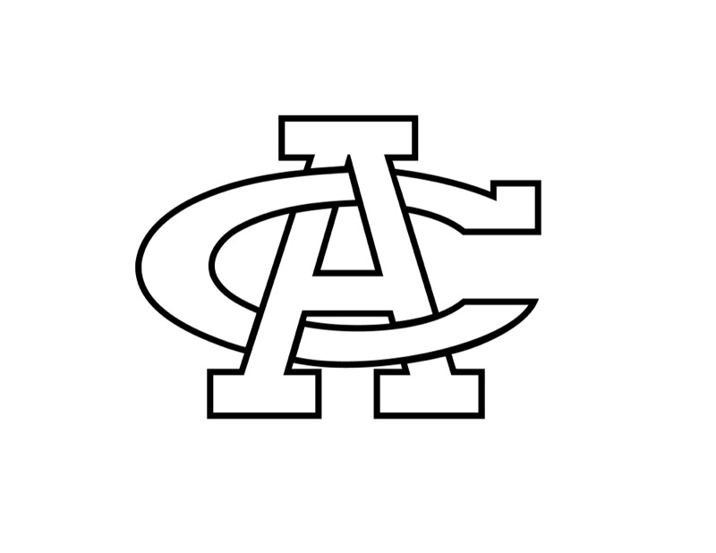 AC Monogram &mdash; Black Outline