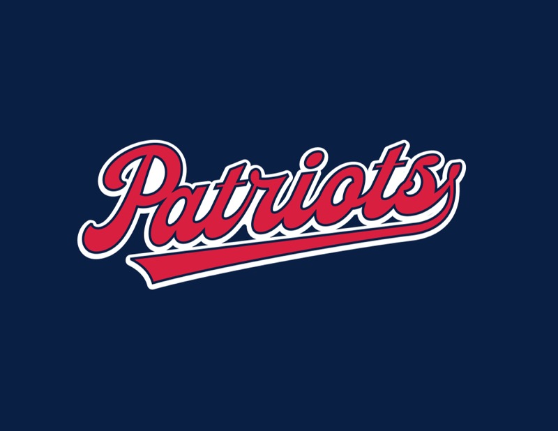 Script Wordmark &mdash; Red &mdash; On Navy